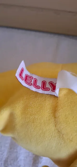 RARO Peluche Coccodrillo Giallo LELLY Vintage 113c