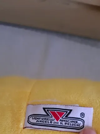 RARO Peluche Coccodrillo Giallo LELLY Vintage 113c