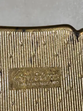 Pastillero vintage esmaltado floral