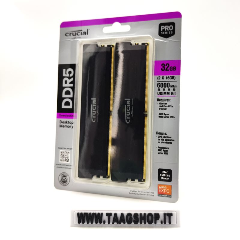 Kit de RAM Crucial DDR5 32GB (2x16GB) 5000MT/s afbeelding 2