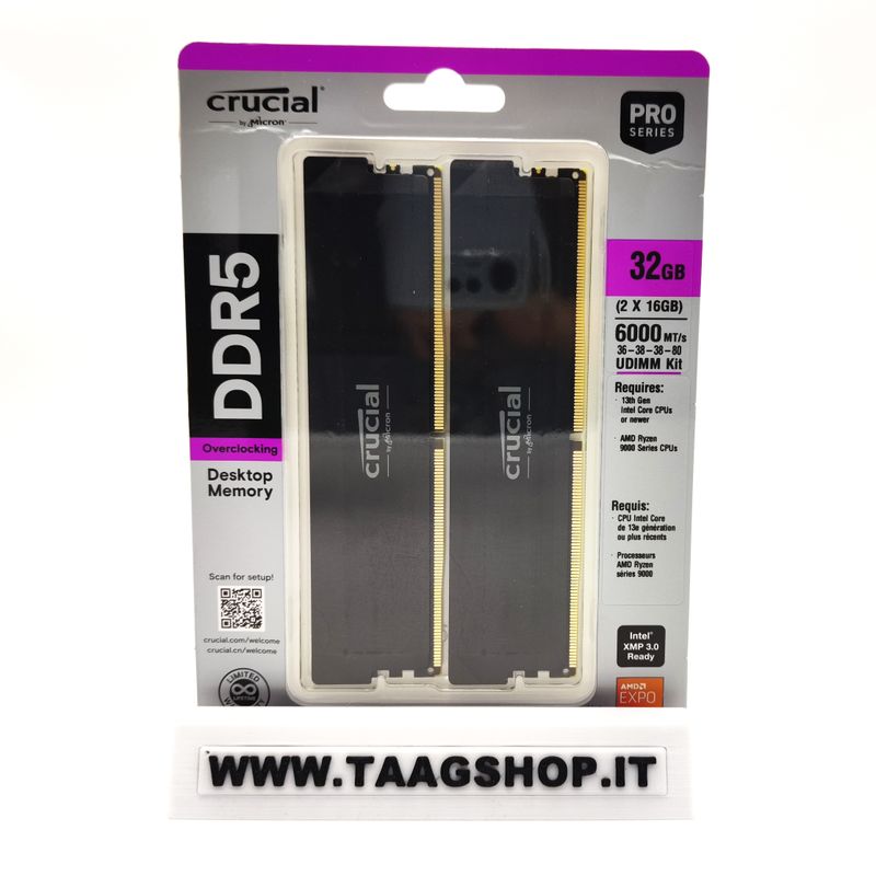 Kit de RAM Crucial DDR5 32GB (2x16GB) 5000MT/s afbeelding 3