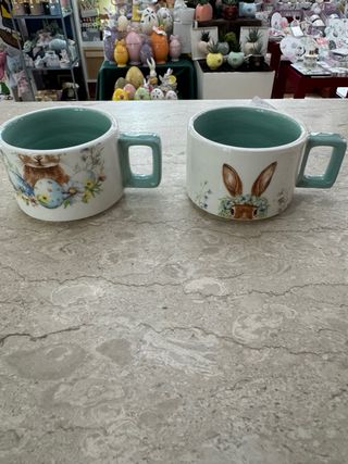 Coppia Tazze Pasquali Brandani Coniglio