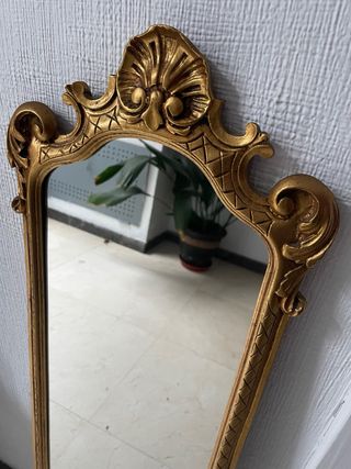 Espejo antiguo dorado