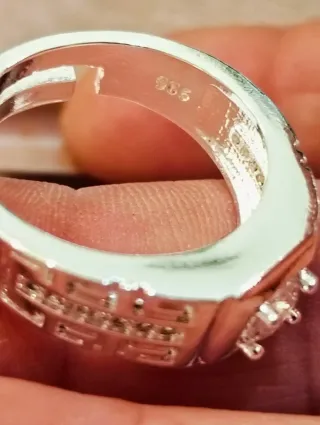 Anillo Plata Hombre Ajustable