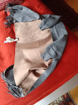 Poncho invernale Twinset grigio