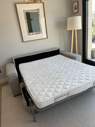 Sofá cama gris tela (Llanes)