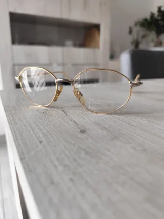 Montatura occhiali vintage Fendi donna oro/argento