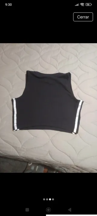 Top Adidas Negro Mujer