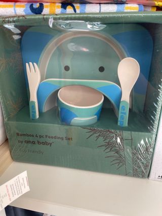 Set pappe bambù giraffa 5 pezzi