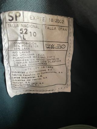 Chaqueta Guardia Civil Colección Descatalogada