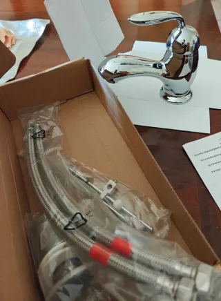 Rubinetto Lavabo Nuovo Argento