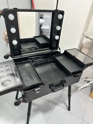Maletín Tocador Maquillaje Portátil con Ruedas