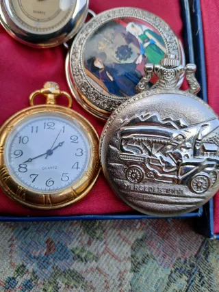 Set 4 Orologi da Taschino Argento e Oro