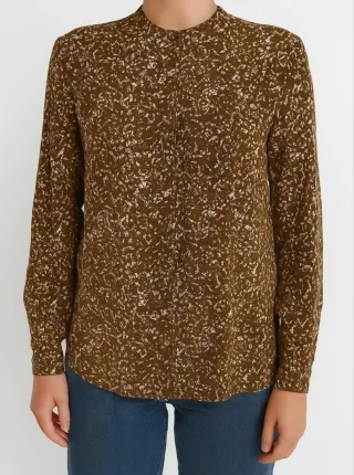 Camisa Adolfo Dominguez Estampada Marrón