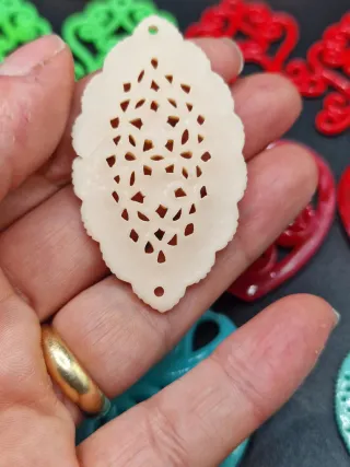 Lotto Ciondoli Resina Vari Colori