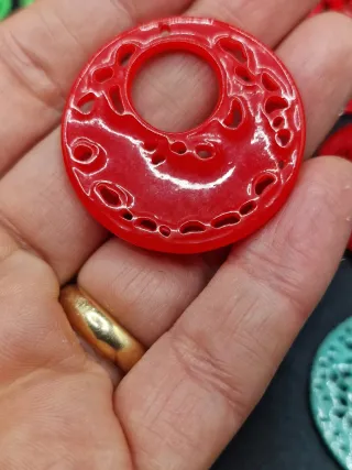 Lotto Ciondoli Resina Vari Colori