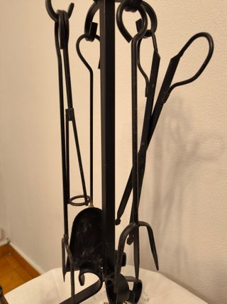 Set Accesorios Chimenea + Soporte