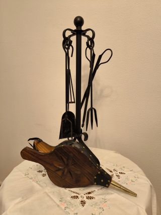 Set Accesorios Chimenea + Soporte