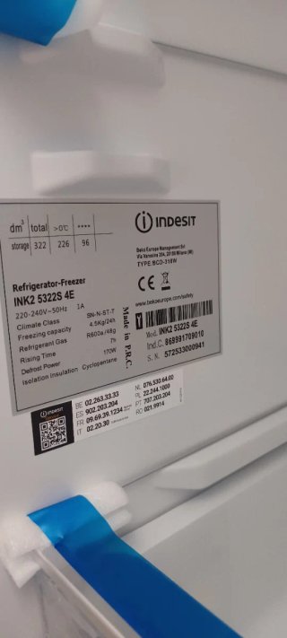 Frigorífico Indesit gris nuevo