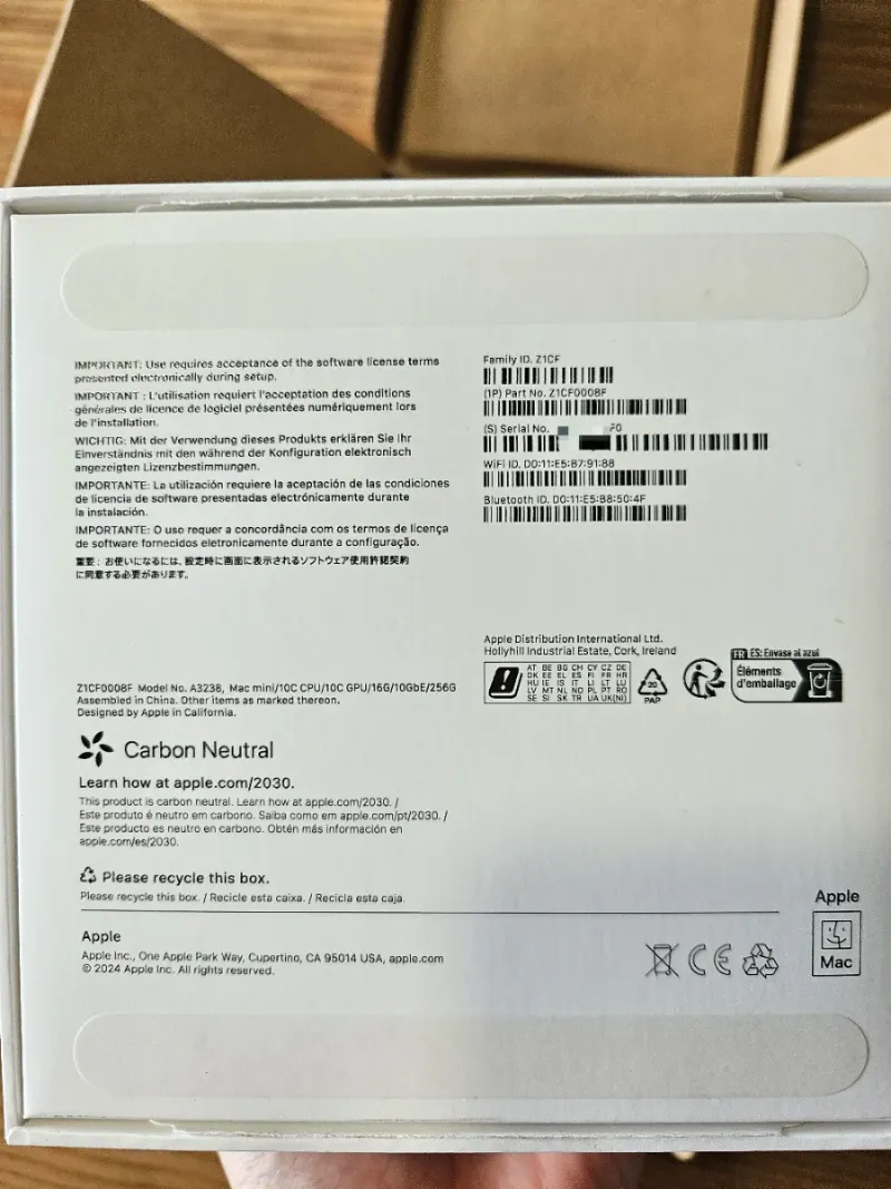 Mac mini M4 10 núcleos 16GB/256GB Ethernet 10G afbeelding 7