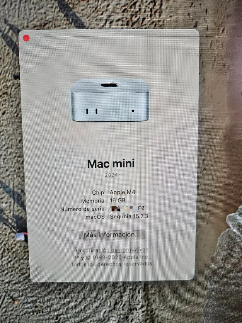 Mac mini M4 10 núcleos 16GB/256GB Ethernet 10G afbeelding 8