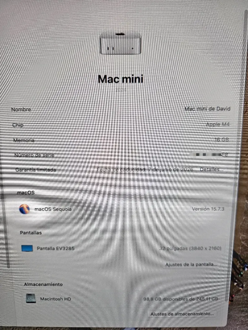 Mac mini M4 10 núcleos 16GB/256GB Ethernet 10G afbeelding 9