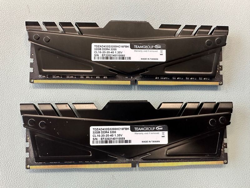 2x 32GB DDR4 RAM TEAMGROUP 3200MHz