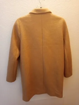 Gabardina Zara Beige Doble Botonadura