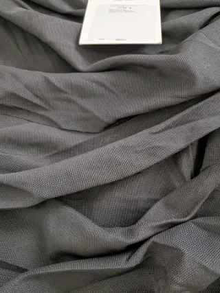 Body Zara drapeado tul negro talla S