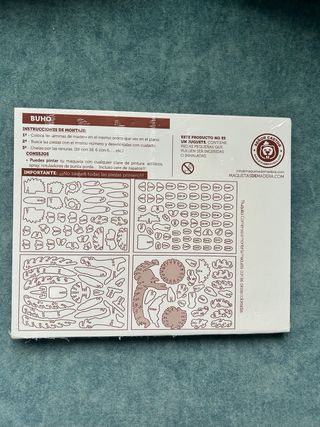 Búho de madera Señor Castor