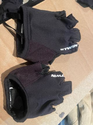 Guantes B'TWIN sin dedos negros