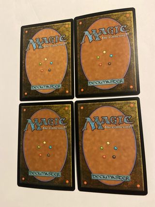 Lote 4 Cartas Magic The Gathering Foil Raras
