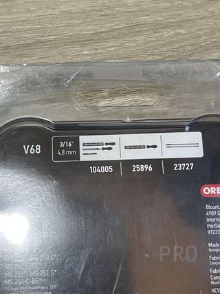 Cadena de motosierra Oregon V68 PowerCut