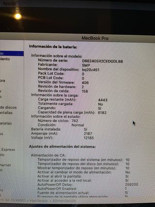 MacBook Pro 15 2012 Plata