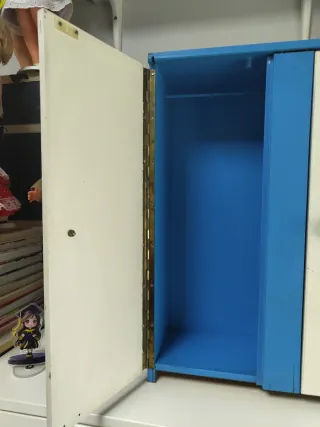 Armario Nancy Antiguo Flores Azules