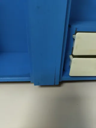 Armario Nancy Antiguo Flores Azules