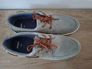 Mocasines Hombre Gris y Azul