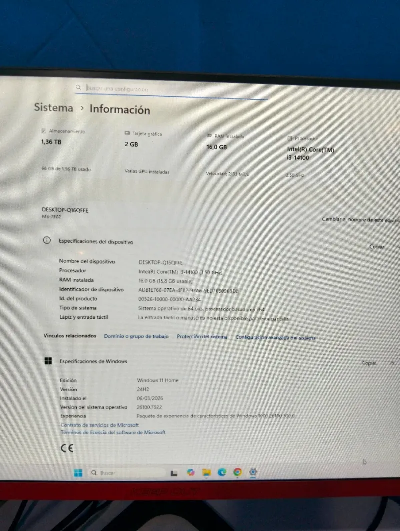 Ordenador  i3 HIDITEC afbeelding 2