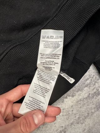 Felpa Fila Vintage con Collo Tondo Nero Taglia M