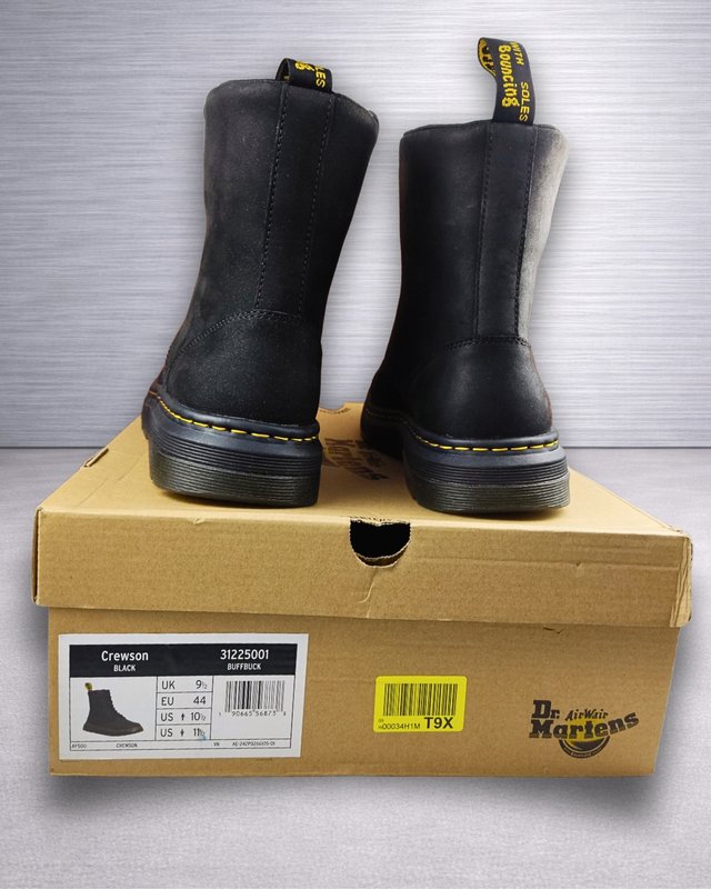 Dr. Martens Crewson Nubuck Negras 44 Hombre Nuevas