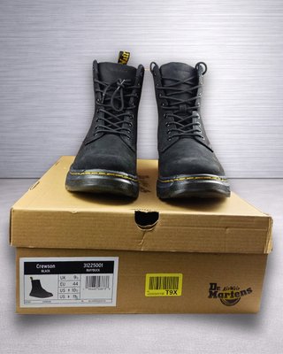 Dr. Martens Crewson Nubuck Negras 44 Hombre Nuevas