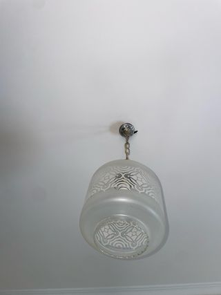 Lámpara colgante de cristal