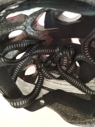 Casco Bicicleta Niña Rosa Flores