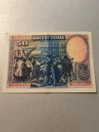 Billete 50 Pesetas Banco de España 1928