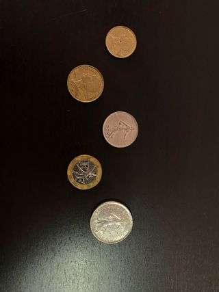 Lotto 5 monete Franchi Francesi