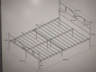 Cama de forja 190x90 sin estrenar