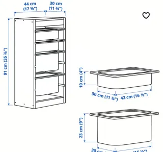 Módulo Almacenaje Juguetes Madera y Plástico