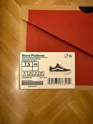 Vans Ward Plataforma Negras