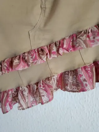 Minifalda  asimétrica volantes