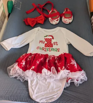 Conjunto Mi Primera Navidad Bebé